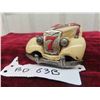 Image 4 : Vintage Made in Japan Bandai Tin Toy Friction Race Car, Rear End of Car Reads '