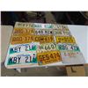 Image 1 : Antique Manitoba License Plate Lot (3) Sets of Matched Plates 