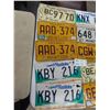 Image 2 : Antique Manitoba License Plate Lot (3) Sets of Matched Plates 