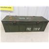 Image 4 : Original WW2 Large Steel Ammo Box Dated 1943 - Box is Marked BSMS/1943 , 