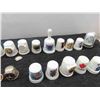 Image 9 : 40 Thimbles: Metal , Porcelain , Inuit , Plus 