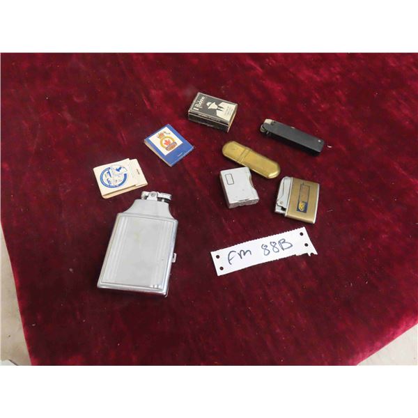 Lighters , Match Safe , Matches - Some with Advertising 