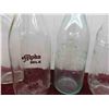 Image 3 : 9 Milk/Cream Bottles - Half with Labels , Some Toppers 
