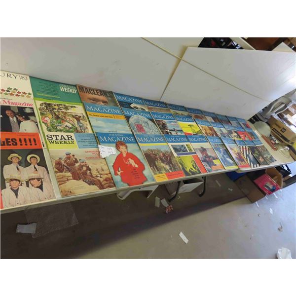 (33) 1950s / Mainly 1960s Star Weekly Magazines & Few Canadian Weekly 