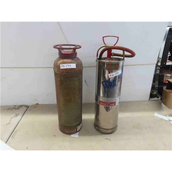 Foamex Copper/Brass Fire Extinguisher , Flag Chrome Extinguisher 