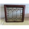 Image 3 : Vintage Window with Beveled Glass 21 3/4'' x 21 3/4'' 