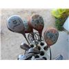 Image 4 : Right Handed Golf Clubs with Bag and Cart 