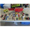 Image 1 : Metal Tool Box with Screwdrivers, Files, Tape Measure, New Blades, Wire Brushes &