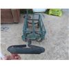 Image 2 : Metal Garden Wagon with Fold Down Sides - Handle Needs Rapair , Has 2 Flat