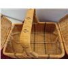 Image 3 : Vintage Rattan Wicker Lidded Picnic Basket 14'' x 10'' x 6'' High (Good Condition) ,