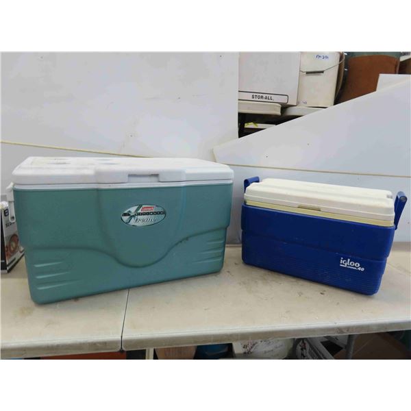 2 Coolers Coleman & Igloo 