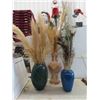 Image 3 : 3 Large Vases with Arrangements - Tallest is 21 1/2'' 