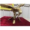 Image 2 : Large Brass Eagle Ornament 22'' High x 23'' Wing Span x 15'' Beak to Tail Feather 