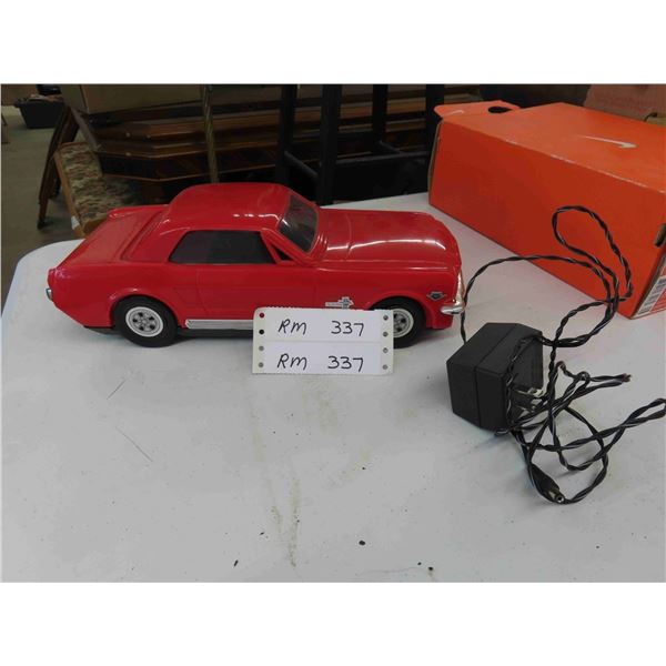 Vintage Red Mustang BHS Tape Rewinder with Adapter - Working 