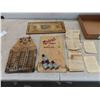 Image 1 : Old General Store Advertising Cardboard Displays , Foot Renedy Glass Bottles , Colds , 