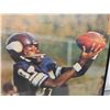 Image 2 : Vintage Gene Washington Framed Poster Minnesota Vikings 24'' x 36'' 