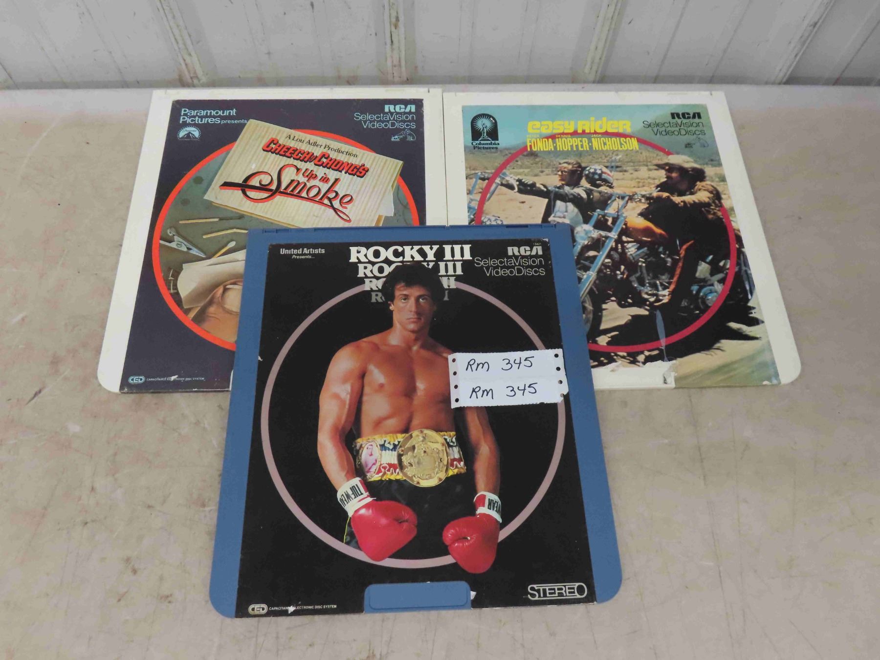 Rca Rocks 3 Vintage RCA Video Movie Discs : Easy Rider , Cheech and Chongs Up in ...