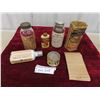 Image 1 : Vintage Pharmacy Bottles , Old General Store Tin - Some with Product