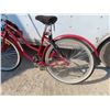 Image 9 : Ruby Red Wasaga Beach Cruiser Pedal Bike 26'' with Helmet and Dog Bungy Cord  