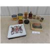 Image 1 : Vintage Tobacco Tins, 1922 Puzzle, Leather Whiskey Flask