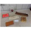Image 1 : Old Store Product Advertising, Cigarette Roller, Tobacco Box, Old Micks Red Pitcher, 