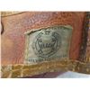 Image 2 : Antqiue Leather 3 Finger Baseball Glove with Makers Tag 