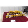 Image 1 : 14 Blue Ribbon Spice Tins - Cardboard and Metal  