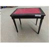 Image 1 : Vintage Table with Leather Inlay 19'' x 22'' x 15'' 