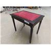 Image 2 : Vintage Table with Leather Inlay 19'' x 22'' x 15'' 
