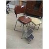 Image 2 : Chrome Legged High Chair and Stool