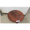 Image 2 : Pine Stand with Pie Crust Style Edges 18'' Tall x 19'' Across