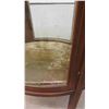 Image 4 : C.1860 Mahogany Oval China Cabinet with Curved Glass - 1 Glass 