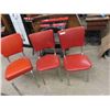 Image 4 : 6 Retro Chrome Legged Kitchen Chairs 