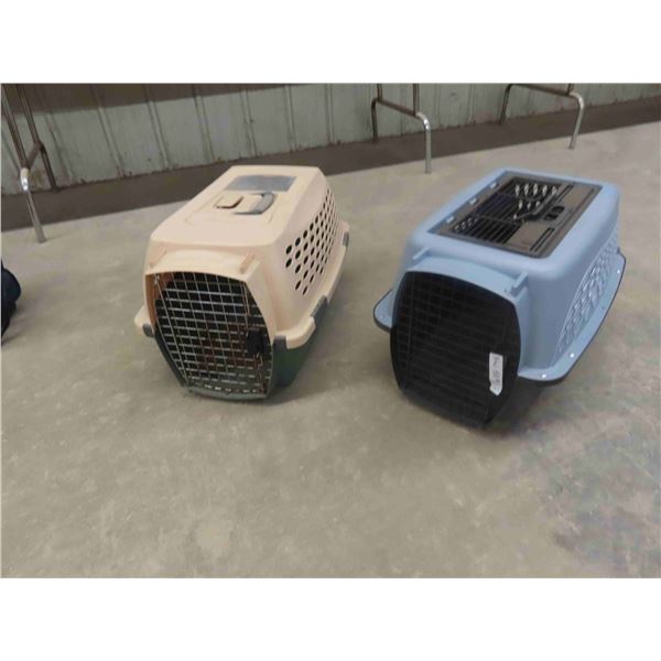 2 Portable Pet Kennels 14'' x 22'' x 14'' 