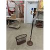 Image 1 : Vintage Floor Lamp (Rusty Condition) , Magazine Rack