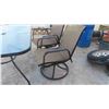 Image 7 : Patio Table 27'' x 36'' x 55'' with 4 Swivel Chairs 