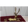 Image 2 : Brass Ornaments: Gazelle , Unicorn, Elephant & Others - Largest 