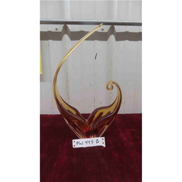 Blown Glass Center Piece  16'' x 9'' x 4 1/2'' - Believed to be Chalet