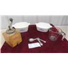 Image 1 : Corningware Casserole Dishes , Pyrex Measuring Cup , Coffee Grinder 