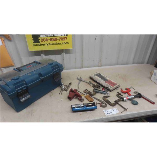 Impact Driver , 2 Mini Vises , C Clamps , Pliers, Air Die Grinder , Plus