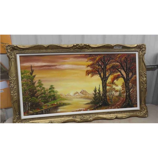 Framed Painting 31'' x 55'' 