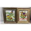 Image 2 : Wall Art Including Needle Point, Handpainted Landscape, Carrier , Metal Trays & 