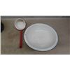 Image 2 : Enamelware Roaster , Basin , Dipper , Pot and Lid 