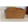 Image 2 : Vintage Milk and Cream Bottles , Cardboard Lids , Wood Crate 20'' x 13 1/4'' x 10'' 