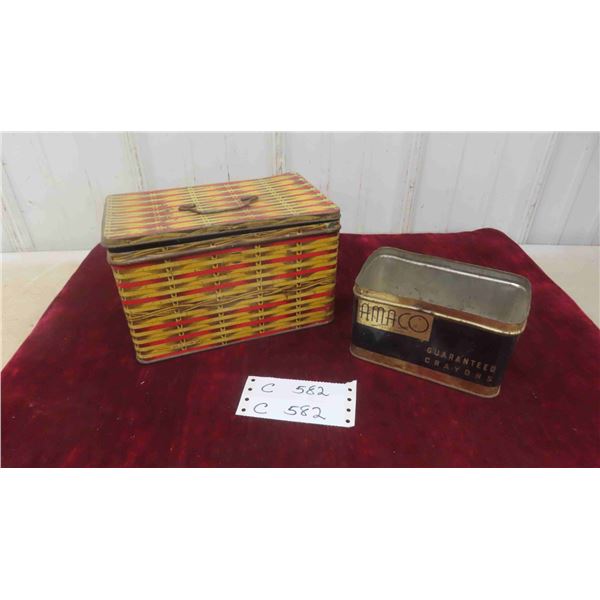 2 Vintage Tins 