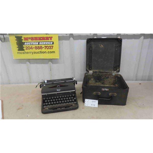 Royal Manual Typewriter with Case 