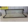 Image 1 : 2 Steel Framed 3 Sided Auto Windows 38 3/4'' x 10 1/2'' 