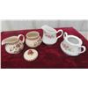 Image 6 : 8 China Cups and Saucers , 4 Sets of Cream and Sugar 