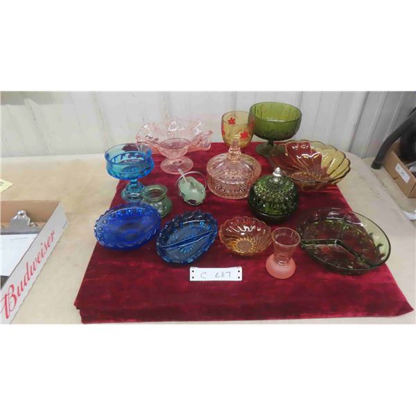 Fancy Coloured Cut Glass 