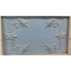 Image 3 : Repurposed Tin Ceiling with Wood Frame Coat Rack 31 1/2'' x 22'' 
